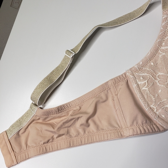 Perfects Perfectly Australian Balconette Padded Underwire Lace Sparkles Bra 38 C - Picture 7 of 13